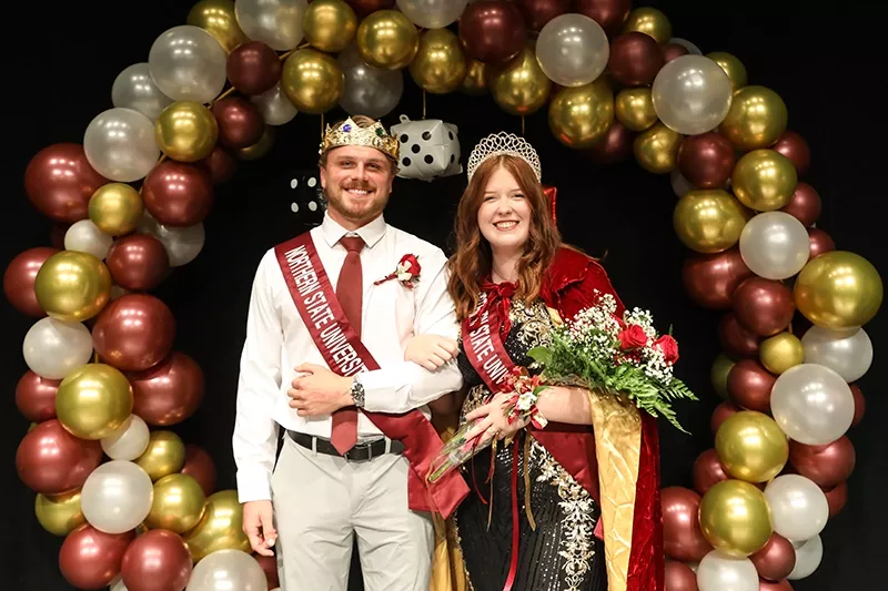 Homecoming marshal and queen